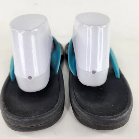 OluKai Ohana women's Thong Flip Flops US 11 Blue Slip On Slide Sandals - Picture 7 of 10